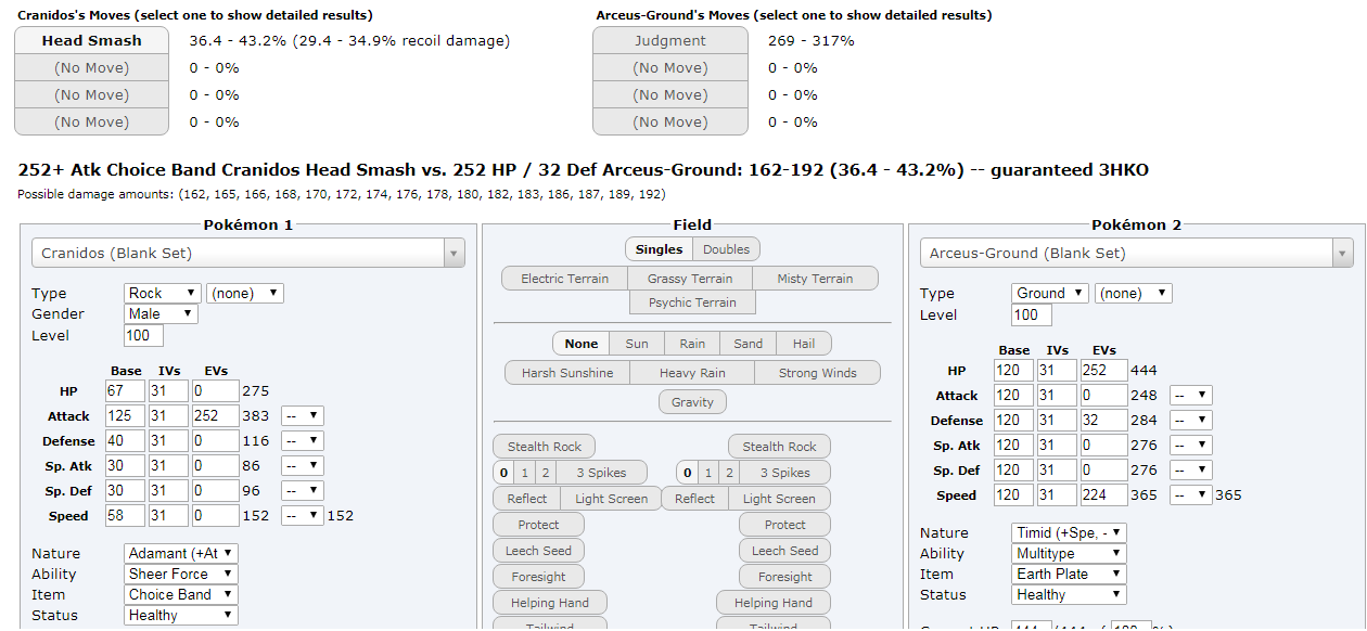 Pokemon Damage Calculator
